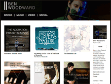 Tablet Screenshot of benwoodwardmusic.com